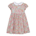 Vestido Manga Corta Estilo Princesa para Niña — Algodón 100%