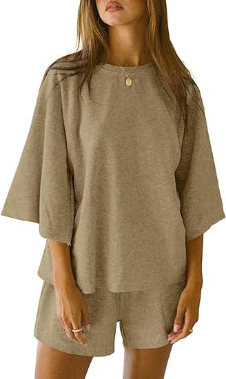 Conjunto casual de moda para mujer con shorts de cintura elástica