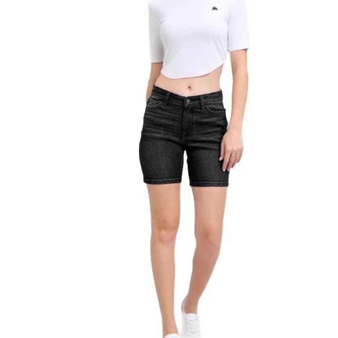 Pantalones cortos vaqueros casuales y versátiles para mujer