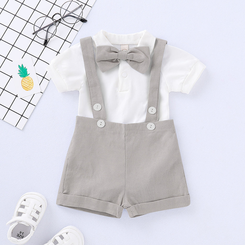 Pelele de Vestir para Bebé Niño con Pajarita — Elegante y Cómodo
