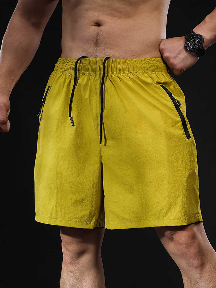 Pantalones cortos deportivos casuales para hombre, estilo fresco y ligero, ideales para el verano.