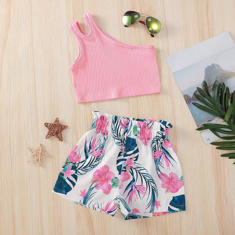 Conjunto para Niñas Top Tirante Un Hombro — Moda Infantil