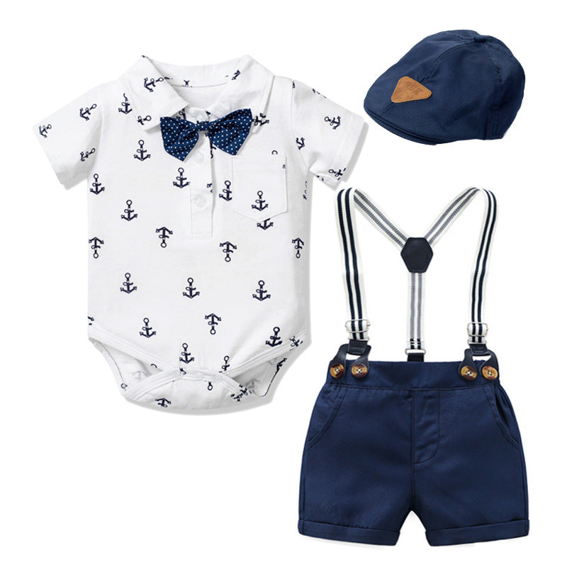 3-PIECE KIDS' OUTFIT WITH ANCHOR PRINT