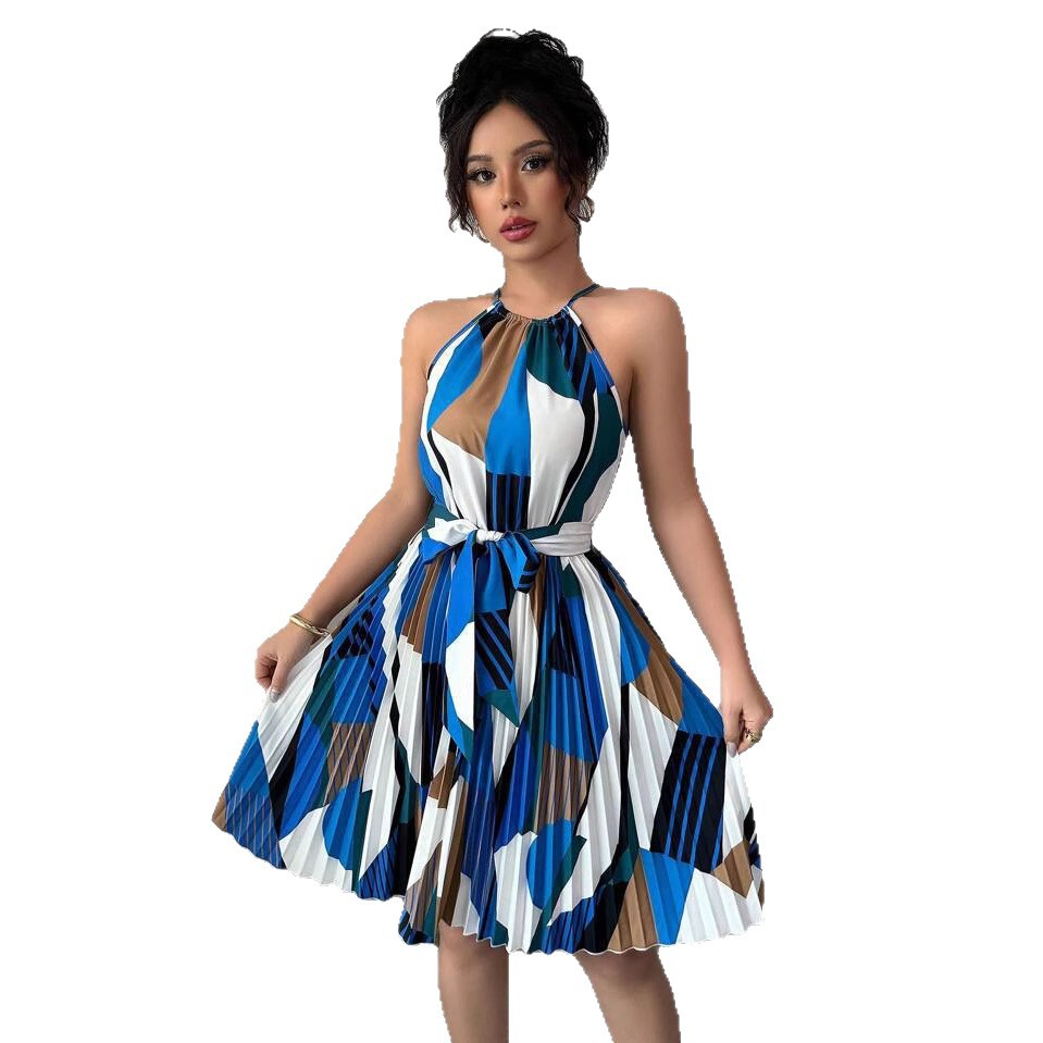 Vestido Colorido de Seda para Mujer