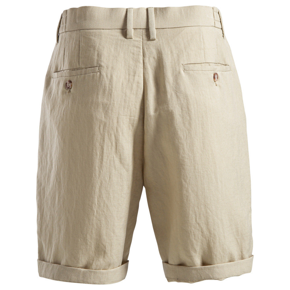 Pantalones cortos de algodón Lyocell de estilo clásico y elegante, ideales para ocasiones informales