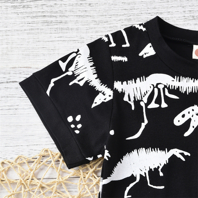 Camiseta Infantil de Manga Corta con Estampado — Algodón 95%
