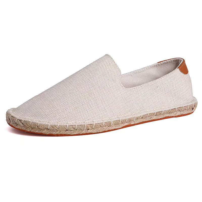 Zapatos de Lona para Hombre Mocasines Transpirables Sin Cordones