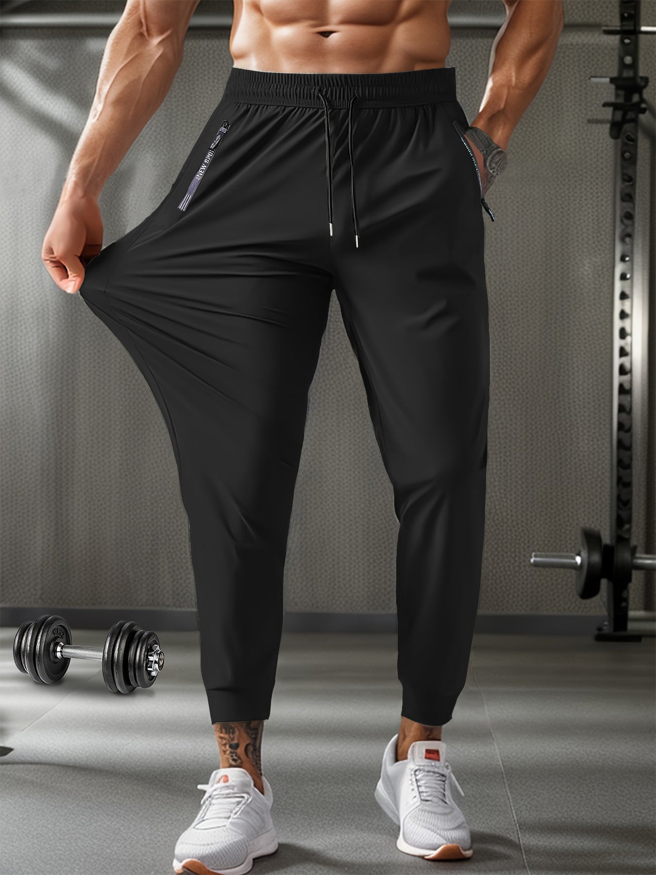 Pantalones de verano para hombre de nailon y seda helada.