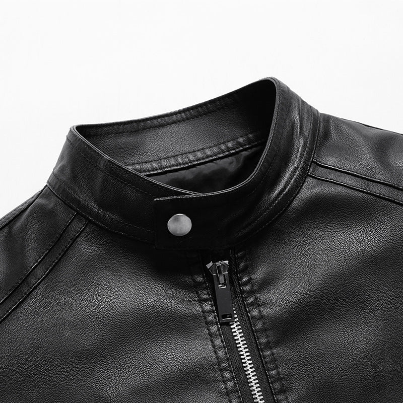 MEN'S FAUX LEATHER JACKET