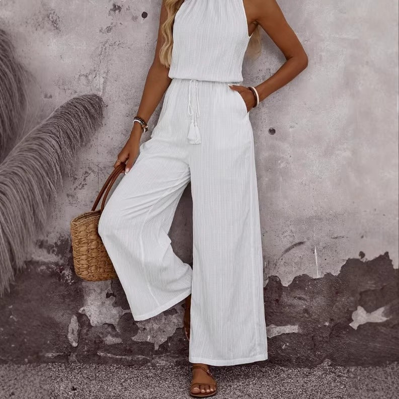 mono informal de pierna ancha para mujer