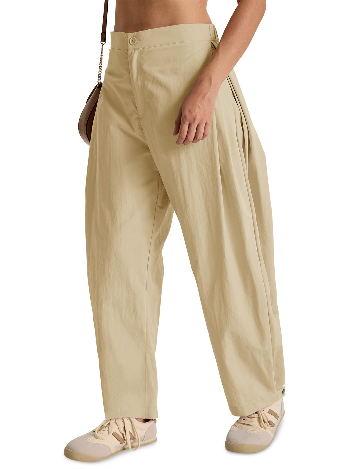 Pantalones Barrel de Pierna Ancha Holgados para Mujer
