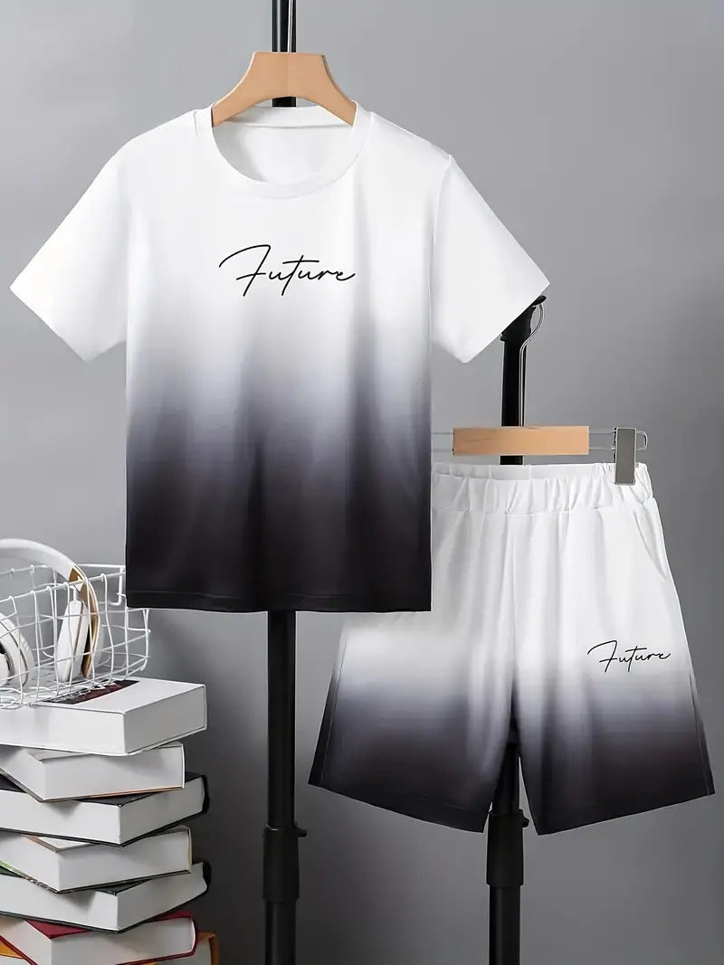 Conjunto Informal de Dos Piezas para Niño: Camiseta y Pantalón Corto