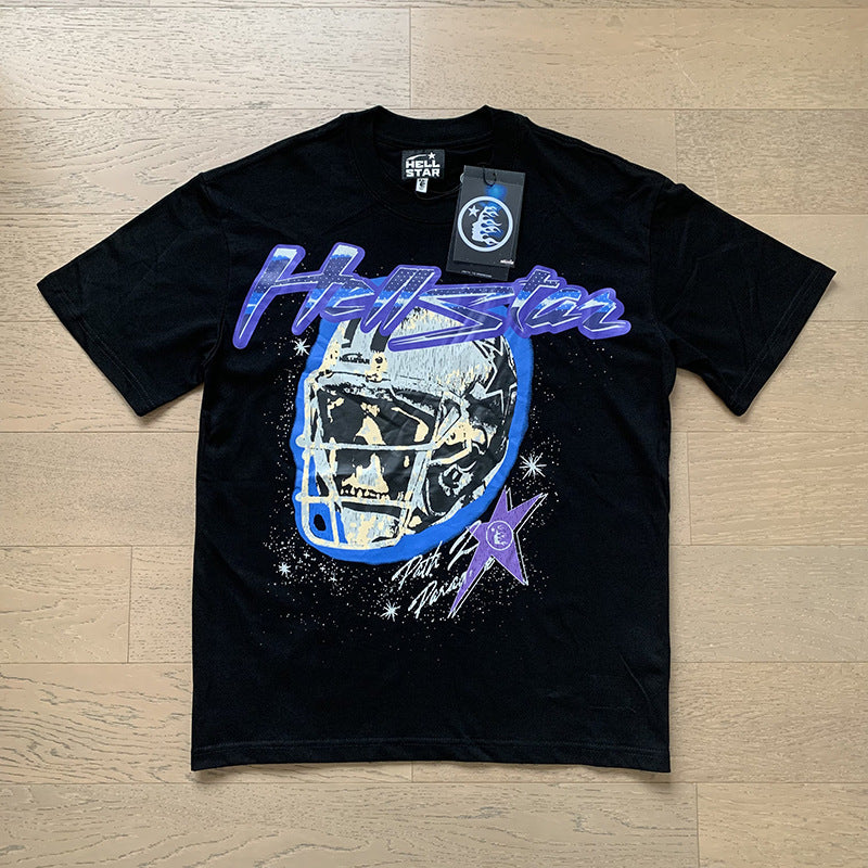 Camiseta unisex informal de estilo retro con estampado.