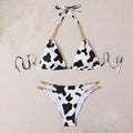 Traje de baño para mujer, bikini, conjunto de bikini con cadena,