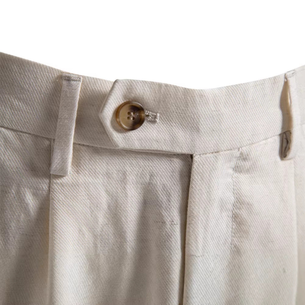 Pantalones cortos de algodón Lyocell de estilo clásico y elegante, ideales para ocasiones informales