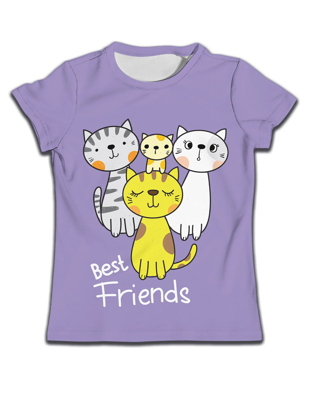 Camiseta Infantil con Estampado de Dibujo — Algodón Niños