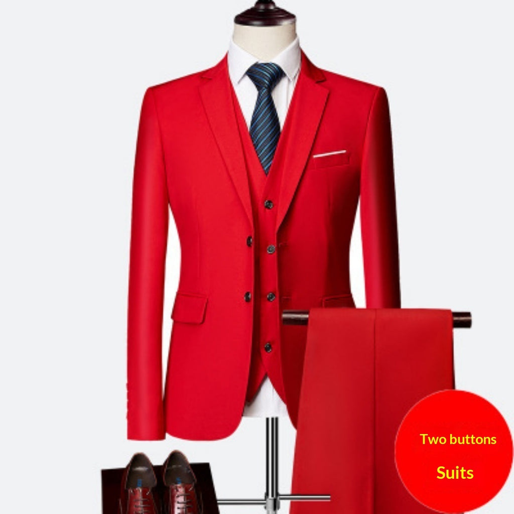 Traje de negocios negro para hombre