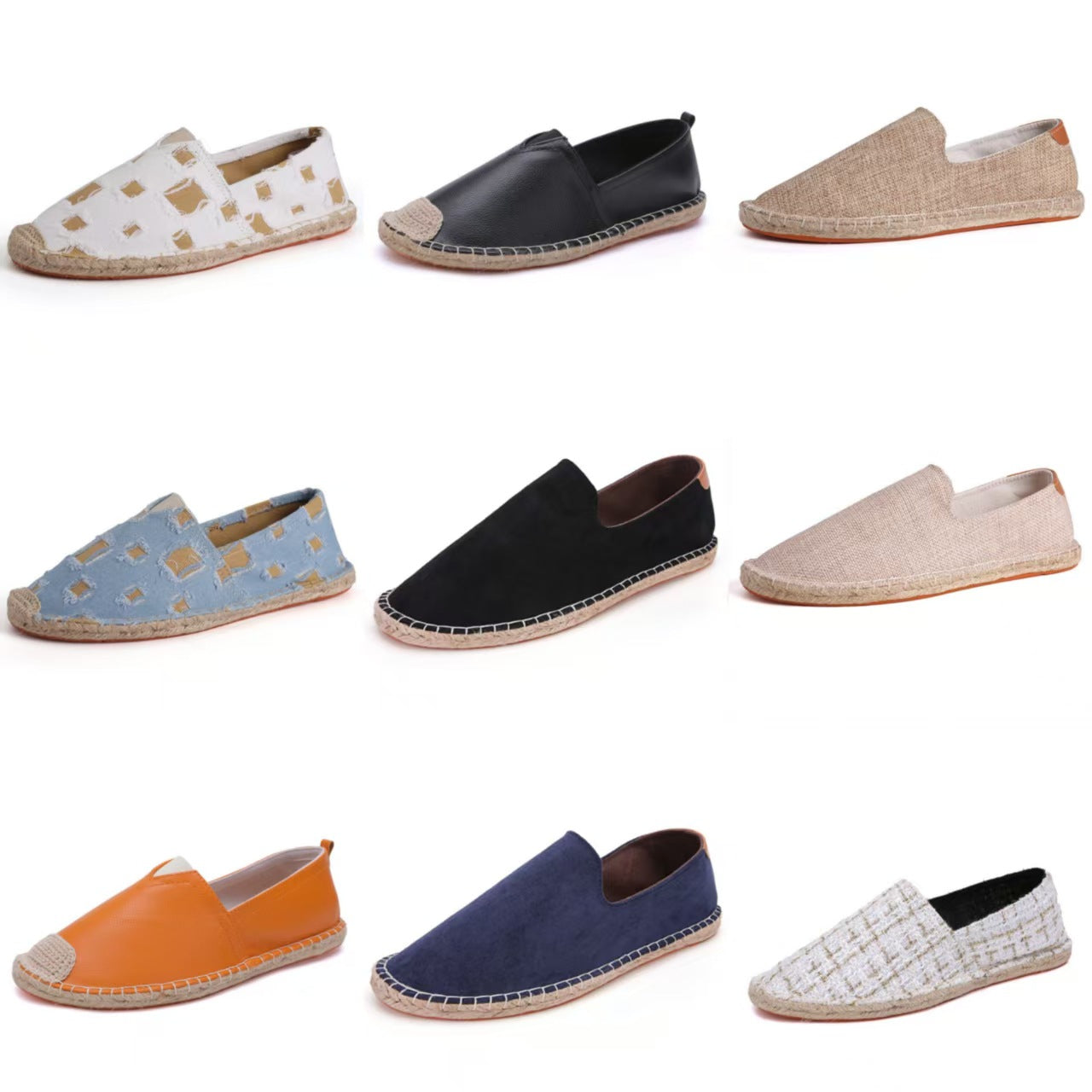Zapatos de Lona para Hombre Mocasines Transpirables Sin Cordones