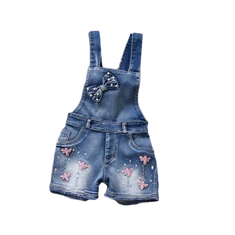 Mono Vaquero Desgastado para Niña — Cintura Elástica