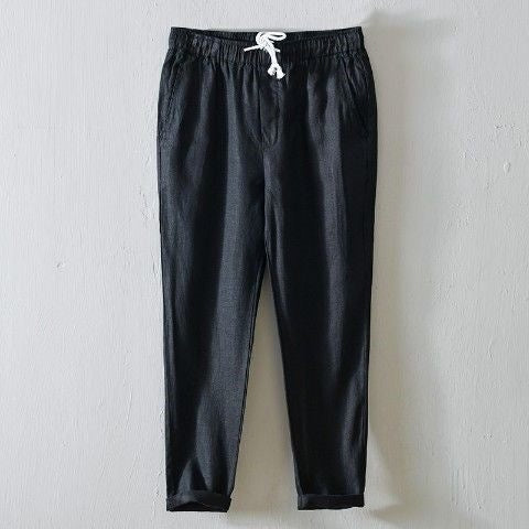 Pantalones casuales de talla grande para hombre, de corte recto holgado y versátiles.