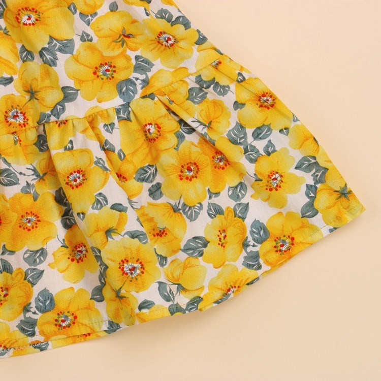 Vestido de Flores para Niña 3 Meses a 14 Años