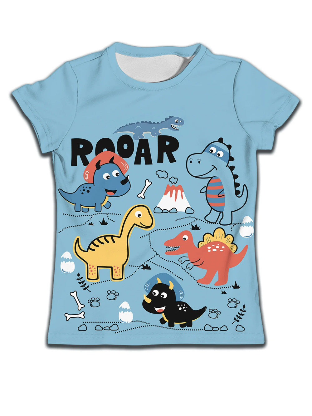 Camiseta Infantil con Estampado de Dibujo — Algodón Niños
