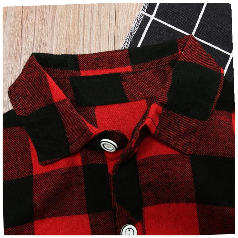Vestido Rojo de Cuadros con Cinturón para Niña 1-3 Años