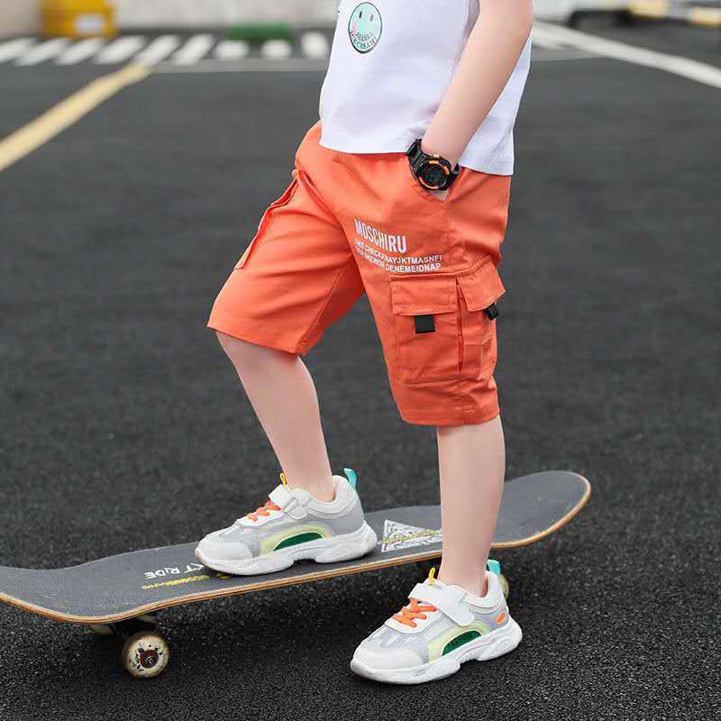 Pantalón Corto de Niño con Bolsillos — Algodón Casual