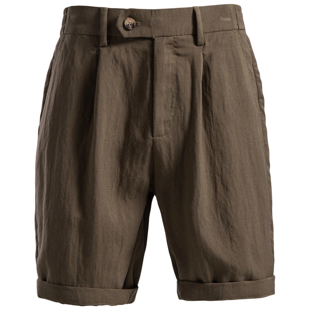 Pantalones cortos de algodón Lyocell de estilo clásico y elegante, ideales para ocasiones informales